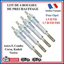 4 BOUGIE DE PRÉCHAUFFAGE OPEL ASTRA F CORSA VECTRA 1.5 D 1.5 TD 1.7 D 1.7 TD
