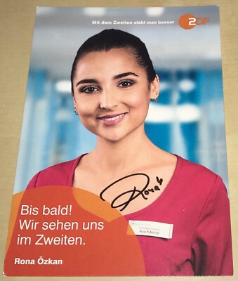 Rona Özkan Original signierte Autogrammkarte Autogramm Karte Bettys Diagnose