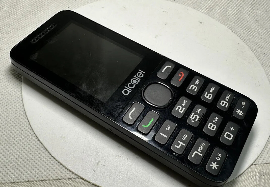 Alcatel 2038X - Black  (Unlocked) - Mobile Phone