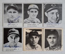 BOB HARRIS SIGNED 1942 PLAY BALL REPRINT BROWNS CARD DEC