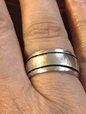 Vintage Sterling Silver Band Size 10