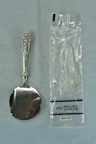 GRANDE BAROQUE by WALLACE STERLING SILVER CRANBERRY SERVER 8.75" WSHH #00781