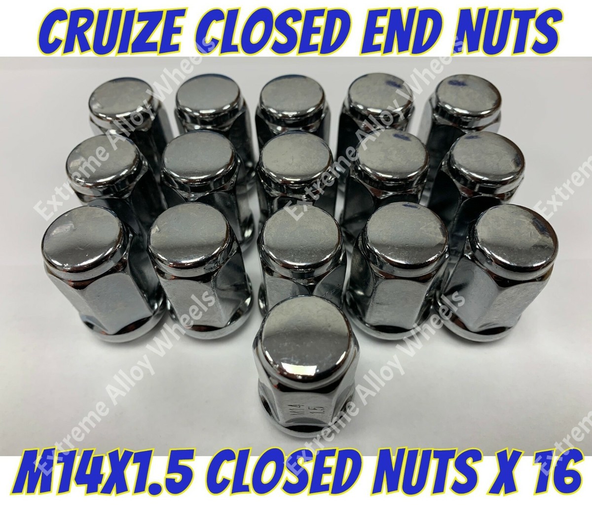 Bimecc 19mm Radius Alloy Wheel Nuts (5-Pack) – M14x1.5, Open Style – Fits Opel Commodore, Insignia, Movano Van