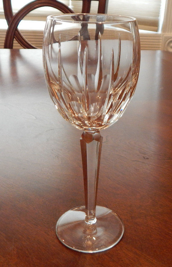 RARE! WATERFORD CRYSTAL BLACKROCK PATTERN CLARET WINE GLASS (S) 8 1/8" TALL MINT