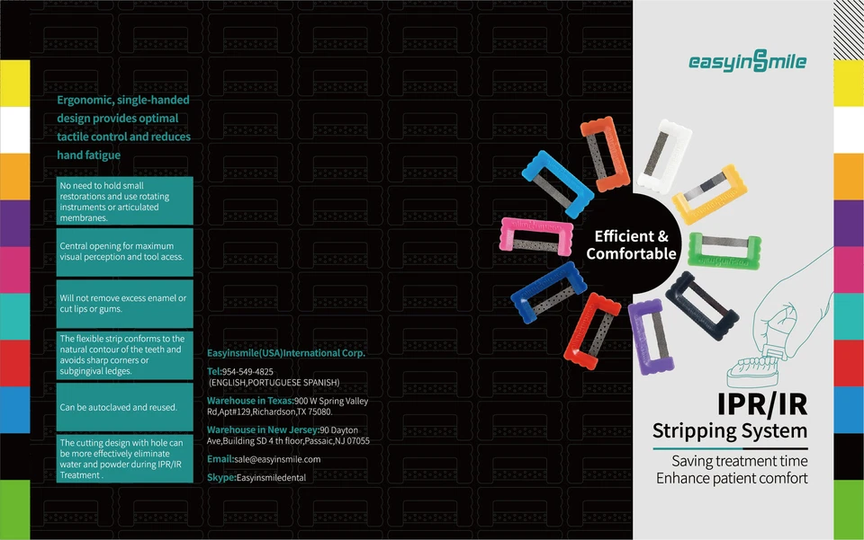 10 tiras de reducción interproximal dental tiras de ortodoncia IPR sierra de pulido Foto 4 de 4