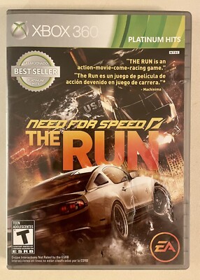 Need for Speed: The Run 2011 Microsoft Xbox 360 Platinum Hits w/No Instructions