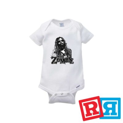 Rob Zombie Gerber Baby Onesie  Cotton Unisex White Short Sleeve Bodysuit