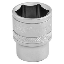 Draper Expert Quality Chrome 3/8" Square Drive 6 Point Imperial Socket - 11/16"