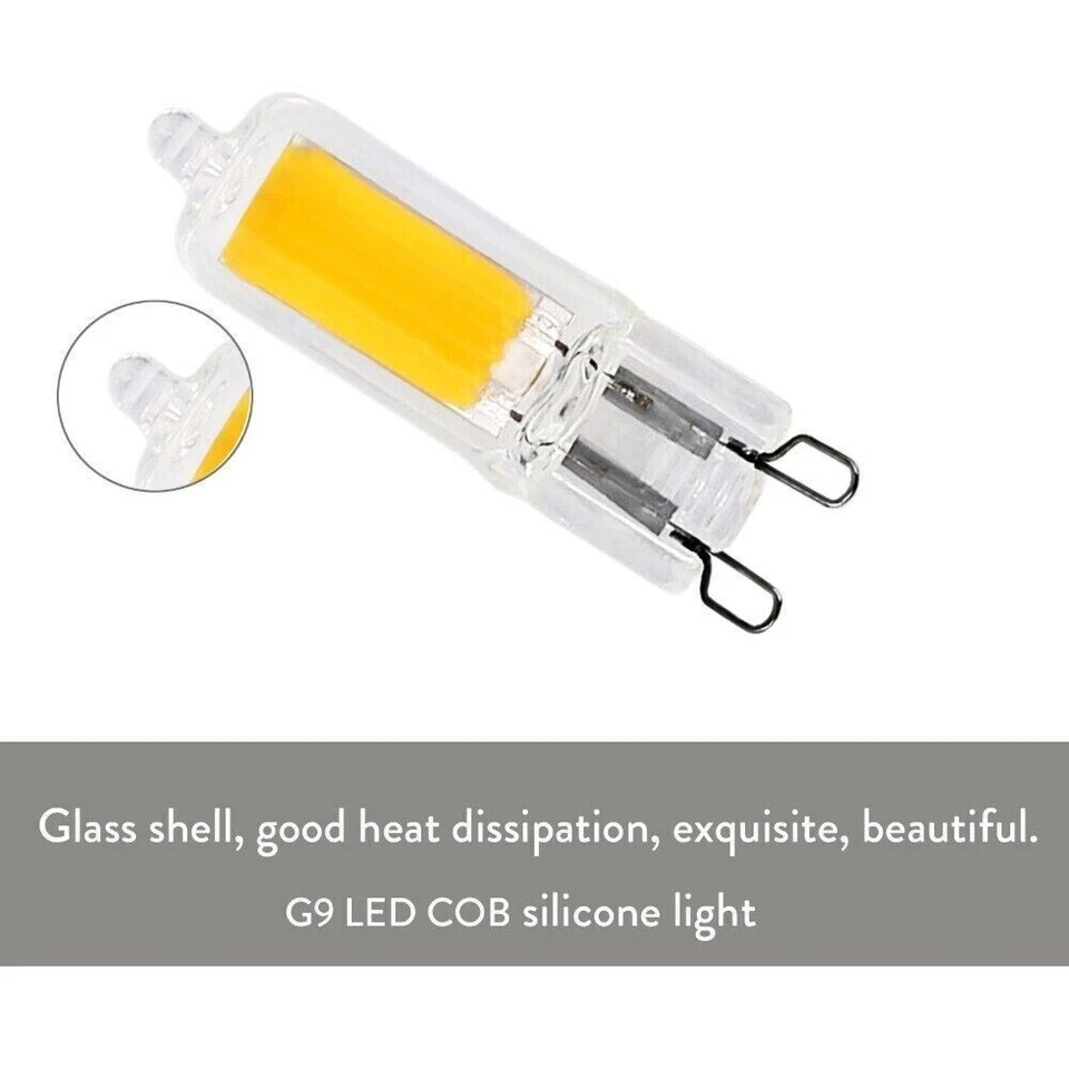10X G9 LED Bulb Warm White Dimmable COB 3W=40W G9 Halogen Capsule Wall Light - Image 4 of 4