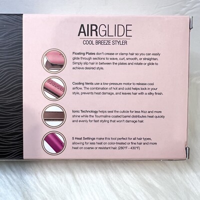 Calista AirGlide Multi-Tasking Cool Breeze Styler 1” Peach  display picture 1