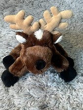Ganz Webkinz Reindeer Brown Christmas Plush Stuffed Animal HM137 No Code 8  