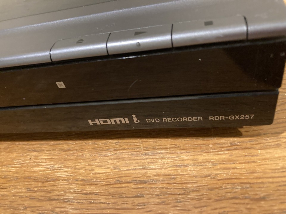Sony RDRGX257 DVD Recorder Player 1080p HDMI Record TV To DVD No Remote eBay