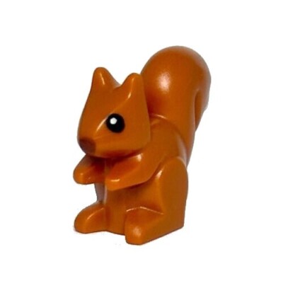 Original LEGO  Rotes Eichhörnchen Wildbaum Gartentier Minifigur 80679pb01