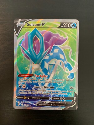 Pokemon Karte: Suicune V 173/203 Himmlische Evolution Französisch NEU