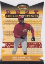 KEN GRIFFEY JR. Bowman's Best Selections RARE DIE-CUT $$ INSERT Baseball Card 