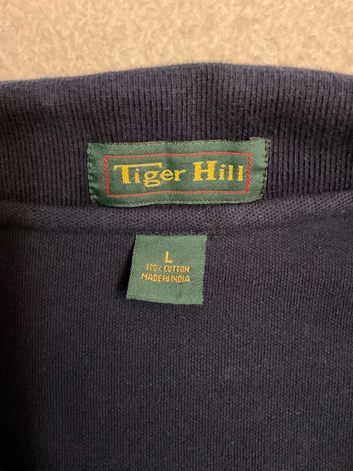 Vintage Men's Tiger Hill Texas Flag Polo Short Sleeved Shirt Size Large - Image 3 of 4