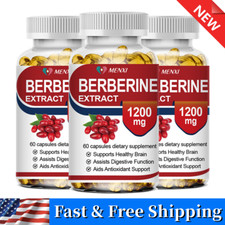 Berberine 1200mg - Blood Sugar Control, Cholesterol Support, Heart Health -180ct