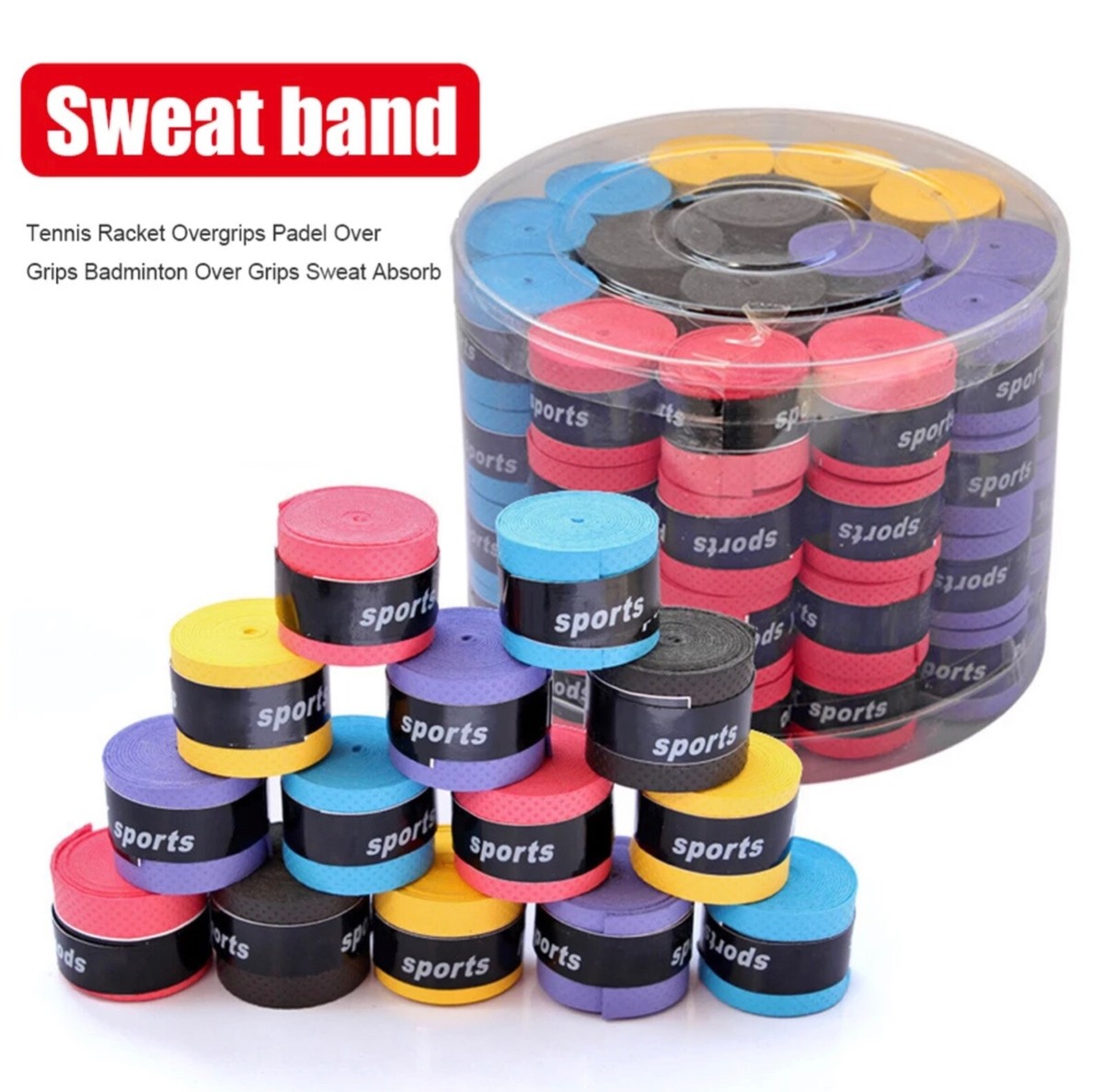 Produktbild von Leder Tennisschläger Grip Sweatband Badmintons Grip Tennis