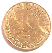 1997 10 Centimes Coin France