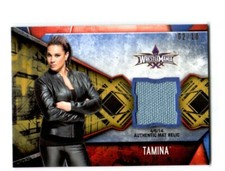 WWE Tamina 2017 Topps Women's Division WrestleMania 30 Mat Relic Card SN 2 of 10