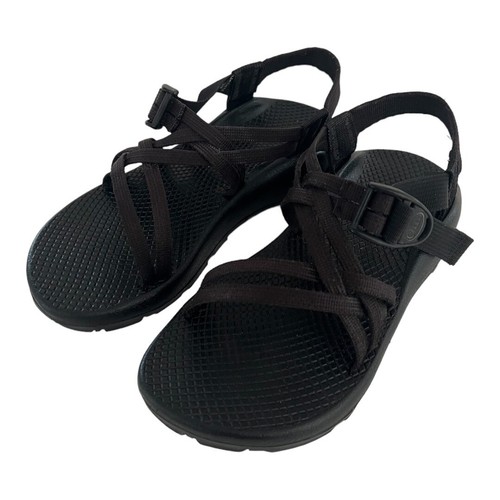 CHACO WOMENS Z/CLOUD ADJUSTABLE STRAP ATHLETIC SANDAL SOLID BLACK SIZE 6 - Picture 15 of 15