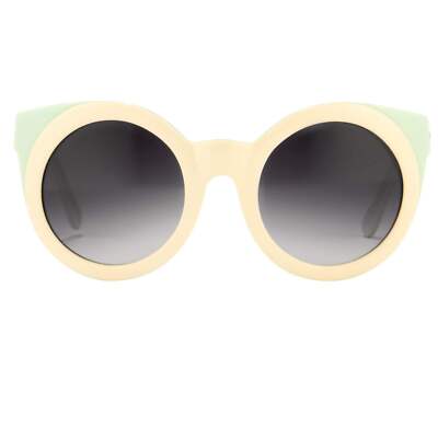Agent Provocateur Sonnenbrille rund creme/grün und grau