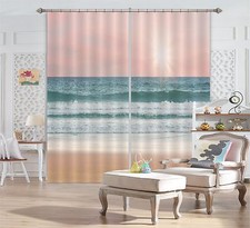 3D Sky sea 46 Blockout Photo Curtain Printing Curtains Drapes Fabric Window AU