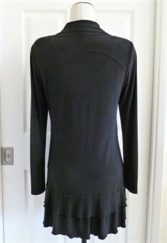 Joseph Ribkoff Fine Knit "Nothing Matches Buttons" Ruffle Tunic or Mini Dress~10 - Picture 2 of 12