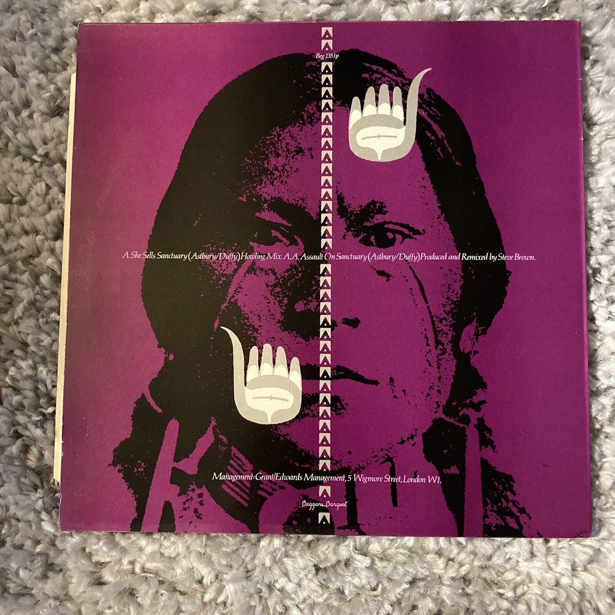 The Cult She Sells Sanctuary Howling Mix Vinyl 12” Remix Astbury