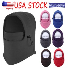 Winter Balaclava Fleece Ski Mask 1 Hole Full Face Mask Beanie Hat Cap Fleece Hat