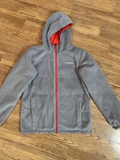 Columbia Youth Large Gray Red Reversible Lightweight Jacket