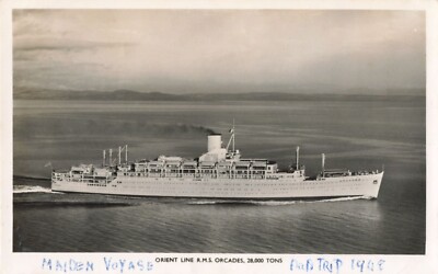 Postcard Real Photograph Orient Line R. M. S. Orcades Circa 1948