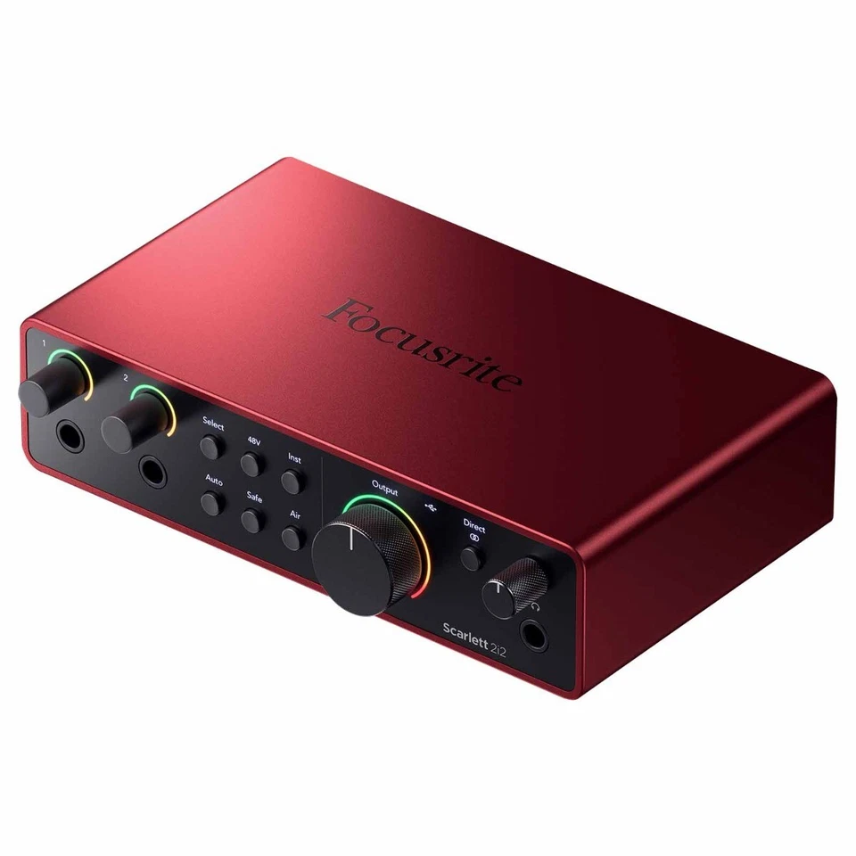 Focusrite Scarlett 2i2 4th Gen 2-in 2-out USB Music Audio Recording Interface - Image 2 of 4