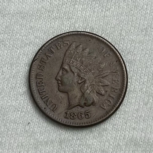 1865 INDIAN HEAD CENT BRONZE VF