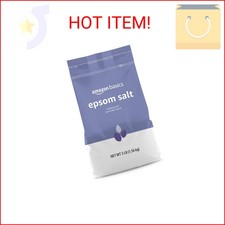 Amazon Basics Epsom Salt Soaking Aid, Lavender Scented, Relax  Relief, Resealab