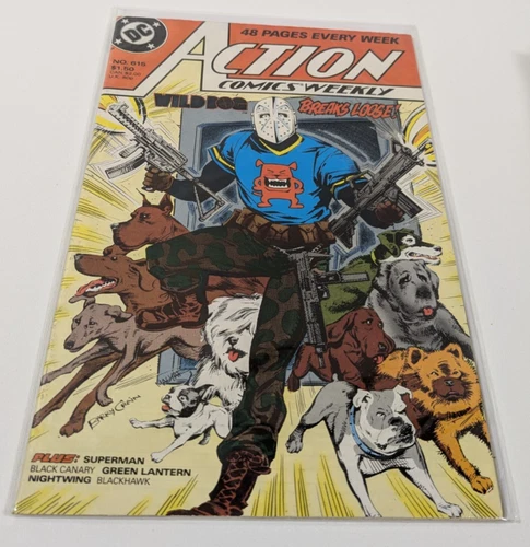 Action Comics Weekly #615 Wild Dog Superman Nightwing Green Lantern VTG DC 1988