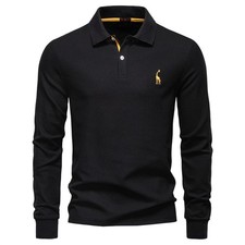 Men's Comfortable Lapel Casual Solid Color Polo Shirt