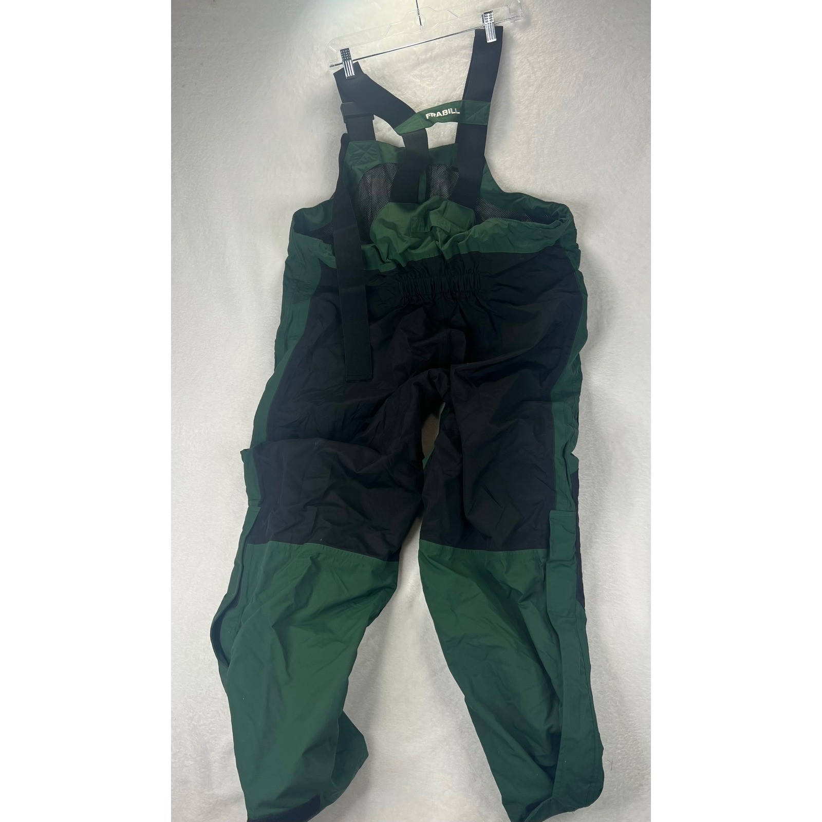 Frabill FXE Green Black Fishing Water Rescue Outdoor Camping Overalls Bibs 2XL