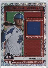 2023 Panini USA Baseball Stars & Stripes Fireworks Manuel Zazza #U18-MZ 0q1p