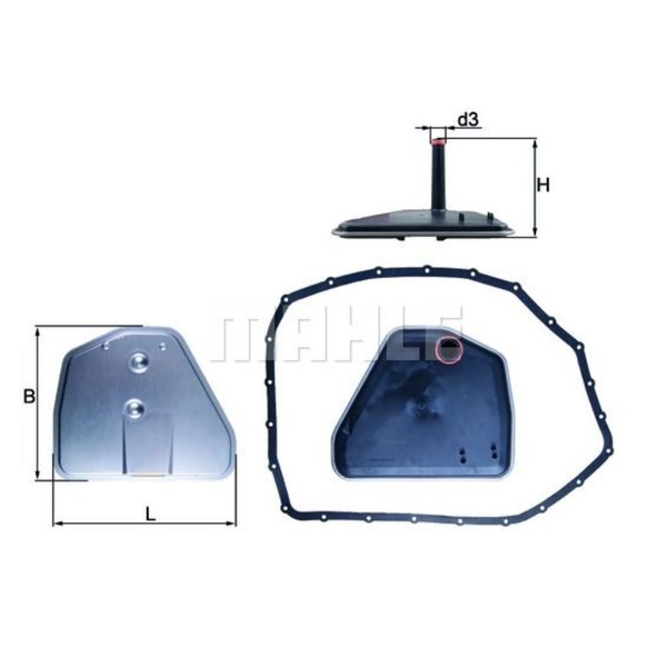 Mahle Hydraulikfilter Automatikgetriebe FüR Audi A6 Allroad 3.0 TDI Quattro-image