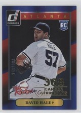 2014 Panini Donruss The Rookies Gold Career Stat Line 249/368 David Hale #40 0b2