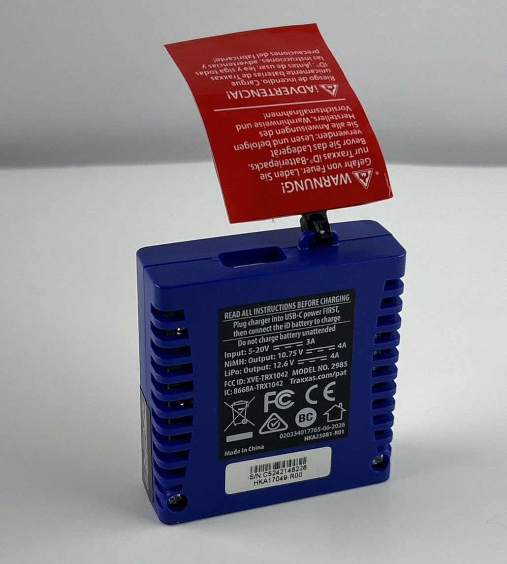 Traxxas 2985 EZ-Peak iD USB-C Battery Charger 40W 4A NiMH LiPo photo 2