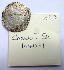 Charles I Shilling mm Star 1640-1 ( from the Aylesbury coin hoard ) F+