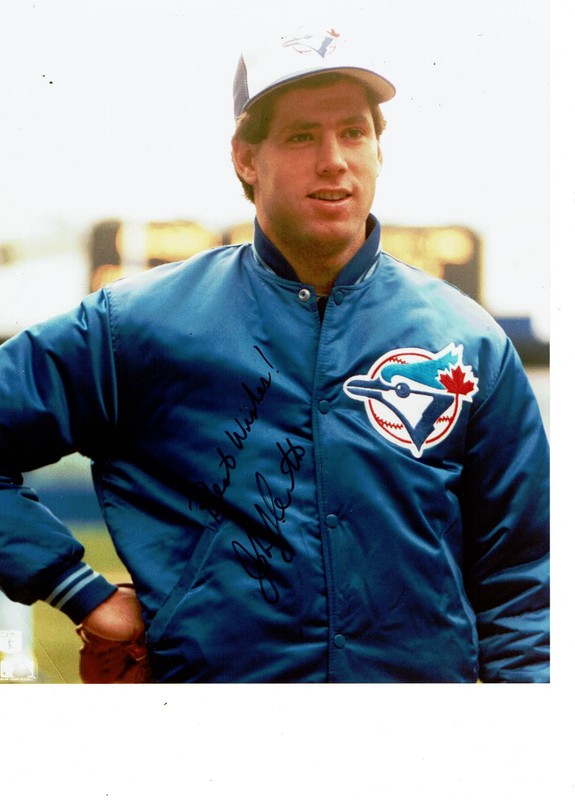 Toronto Blue Jays the late,  John Cerutti   autographed 8x10  color Photo