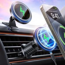 Magnetic Car Mount Charger 15W 3 in 1 Phone Holder for
