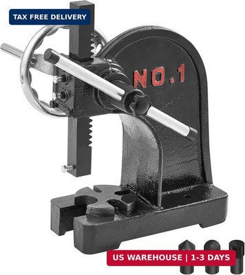 VEVOR Arbor Press, 1 Ton Manual Arbor Press with Handwheel, 5.9'' Maximum Height,