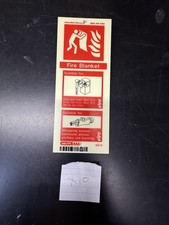 10 X Fire Blanket Signs 200 X 75