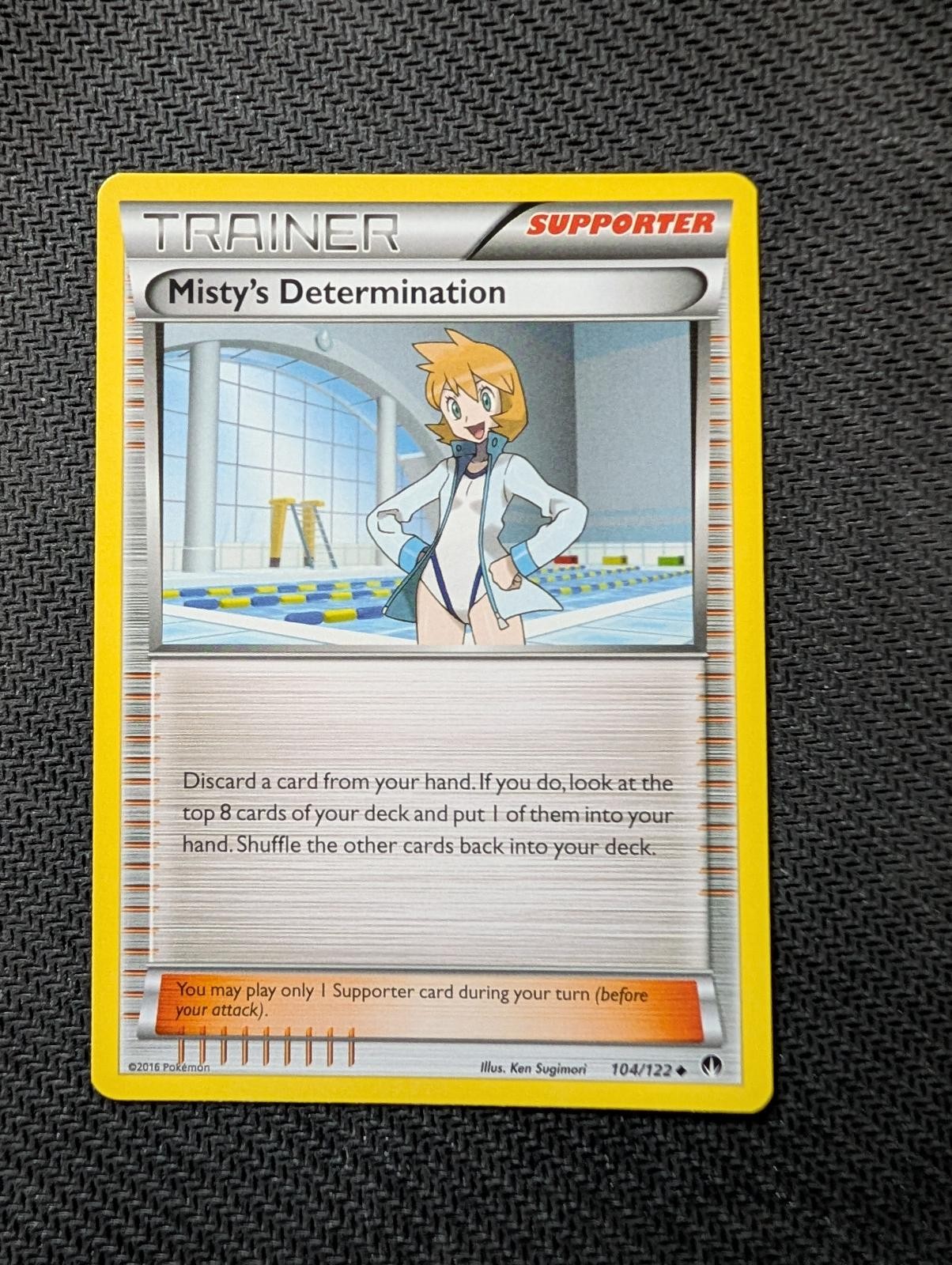 Misty's Determination 104/122 Uncommon BREAKpoint Pokemon Near Mint