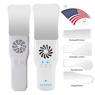 Dental Occlusal Mirror Fog Free LED Intra Oral Photo System 4 Mirror Anti-Fog US