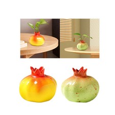 Pomegranate Shaped Flower Vase Decorative Vase Office Hydroponic Plant Pot